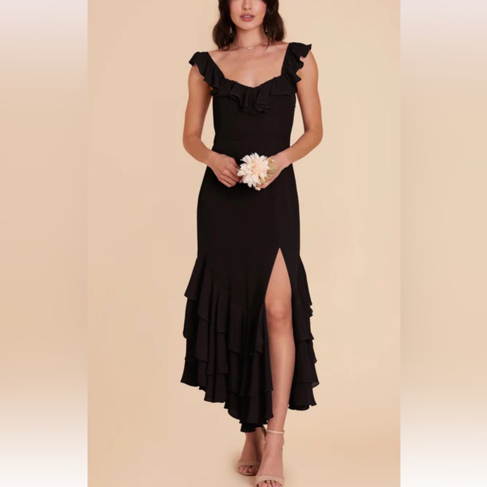 Birdy grey chiffon black dress!